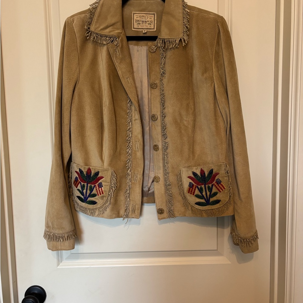 Double D Ranch Tan Embroidered Blazer